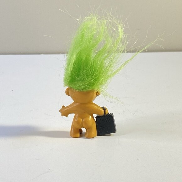 Vintage Troll Doll Halloween Pencil Topper with Green Hair - Picture 4 of 8